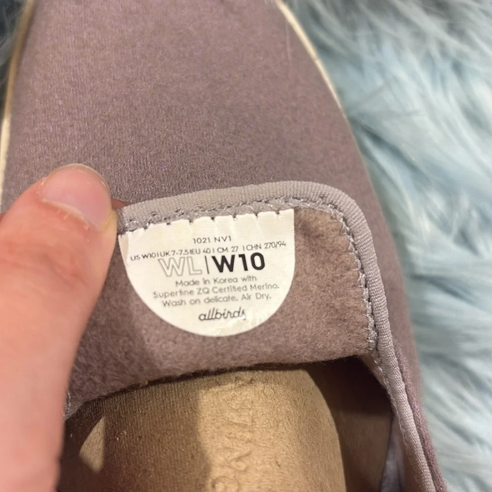Allbirds Wool Loungers Hazy Mauve Slip On Sneakers - Picture 3 of 8